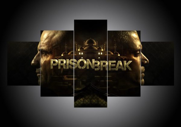 Prison Break - Movie 5 Panel Canvas Art Wall Decor