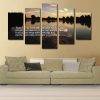 Proverbs 3:5 #4 ‘trust In The Lord With All Your Heart’ Bible Verse On Multi Nature - 5 Panel Canvas Art Wall Decor