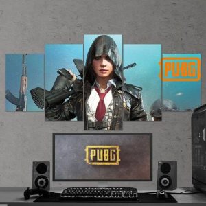 Pubg Playerunknowns Battlegrounds 03 - Gaming 5 Panel Canvas Art Wall Decor