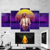 Pubg Playerunknowns Battlegrounds - Retro 07 - Gaming 5 Panel Canvas Art Wall Decor