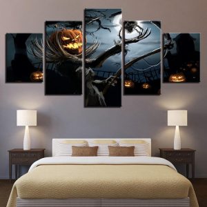 Pumpkin 4 - Abstract 5 Panel Canvas Art Wall Decor