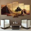 Pyramid And Sphinx Egypt - Nature 5 Panel Canvas Art Wall Decor-CV