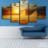 Pyramid In Egypt - Nature 5 Panel Canvas Art Wall Decor