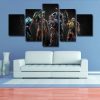 Quake 1 - Gaming 5 Panel Canvas Art Wall Decor