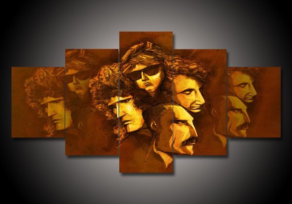 Queen - Music 5 Panel Canvas Art Wall Decor