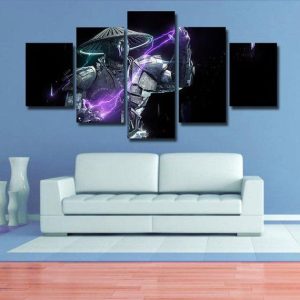 Raiden - Gaming 5 Panel Canvas Art Wall Decor