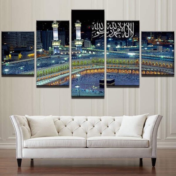 Ramadan - Nature 5 Panel Canvas Art Wall Decor