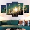 Ray Of Sun Landscape - Nature 5 Panel Canvas Art Wall Decor