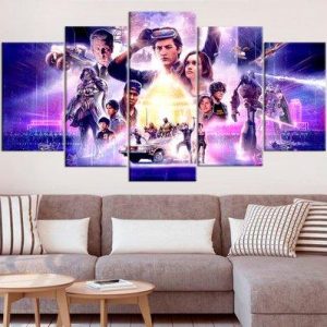 Ready Player One Characters - Movie 5 Panel Canvas Art Wall Decor