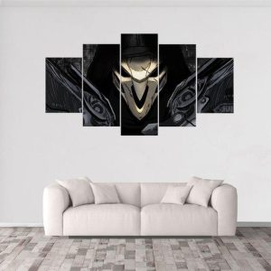 Reaper Overwatch 3 - Gaming 5 Panel Canvas Art Wall Decor