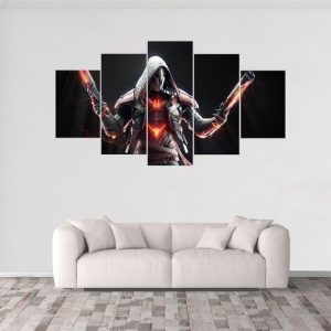 Reaper Overwatch - Gaming 5 Panel Canvas Art Wall Decor