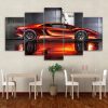 Red Sports Car - Automative 5 Panel Canvas Art Wall Decor