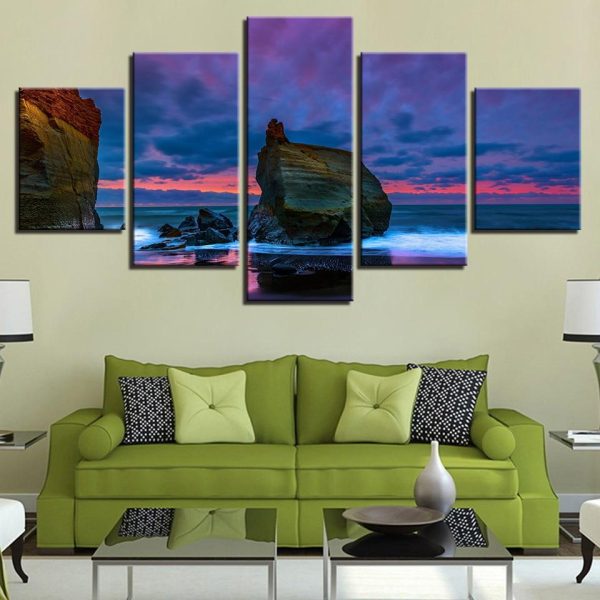 Reef Stone - Space 5 Panel Canvas Art Wall Decor