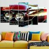 Retro Car Cadillac - Automotive 5 Panel Canvas Art Wall Decor