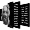 Richard Branson - Famous Person 5 Panel Canvas Art Wall Decor