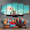 Rick And Morty 21 - Cartoon 5 Panel Canvas Art Wall Decor