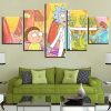 Rick And Morty 25 - Cartoon 5 Panel Canvas Art Wall Decor