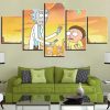 Rick And Morty 27 - Cartoon 5 Panel Canvas Art Wall Decor