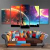 Rick And Morty 99 - Cartoon 5 Panel Canvas Art Wall Decor