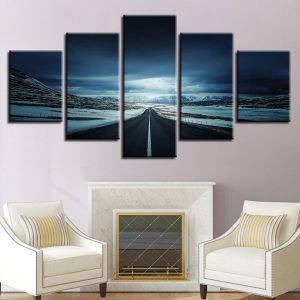 Roads To The Unknown - Nature 5 Panel Canvas Art Wall Decor