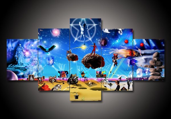 Rush - Music 5 Panel Canvas Art Wall Decor