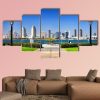 San Diego City View From The Park - Nature 5 Panel Canvas Art Wall Decor