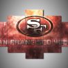 San Francisco 49Ers 1 - Sport 5 Panel Canvas Art Wall Decor