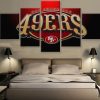 San Francisco 49ers Football Team Football - 5 Panel Canvas Art Wall Decor