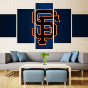 San Francisco Giants Team Logo - Sport 5 Panel Canvas Art Wall Decor