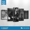 Scarface Tony Black And White Celebrity - 5 Panel Canvas Art Wall Decor