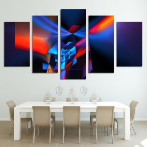 Science Graphical - Abstract 5 Panel Canvas Art Wall Decor