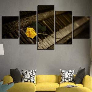 Score Piano Still Life 2 - Music 5 Panel Canvas Art Wall Decor