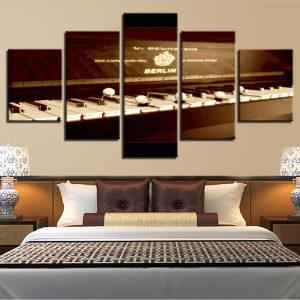 Score Piano Still Life 3 - Music 5 Panel Canvas Art Wall Decor