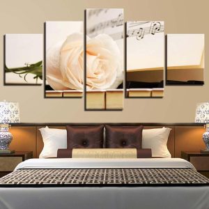 Score Piano Still Life - Music 5 Panel Canvas Art Wall Decor