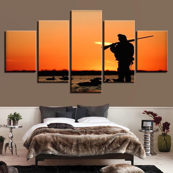 Sea 4 - Ocean 5 Panel Canvas Art Wall Decor