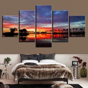 Sea 6 - Ocean 5 Panel Canvas Art Wall Decor