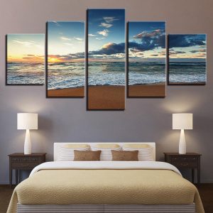 Sea 9 - Ocean 5 Panel Canvas Art Wall Decor