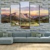 Seascape 10 - Space 5 Panel Canvas Art Wall Decor