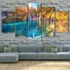 Seascape 4 - Space 5 Panel Canvas Art Wall Decor