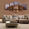 Seaside City - Abstract 5 Panel Canvas Art Wall Decor