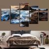 Seaview 3 - Space 5 Panel Canvas Art Wall Decor