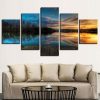 Seaview 4 - Space 5 Panel Canvas Art Wall Decor