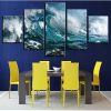 Seaview 6 - Space 5 Panel Canvas Art Wall Decor