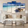 Seaview Beach - Nature 5 Panel Canvas Art Wall Decor