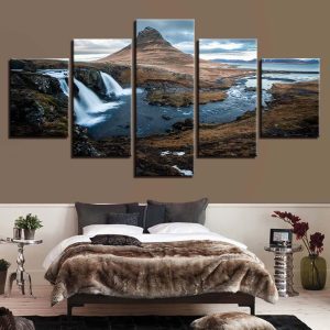 Seaview Sunshine 9 - Nature 5 Panel Canvas Art Wall Decor