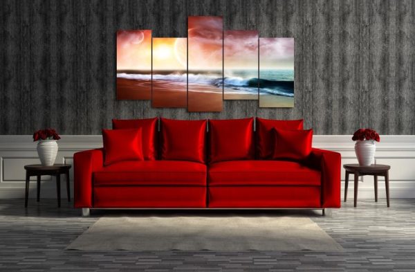 Seaview Wonders - Nature 5 Panel Canvas Art Wall Decor