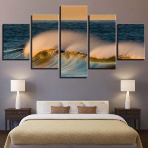 Seaview - Space 5 Panel Canvas Art Wall Decor