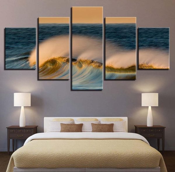 Seaview - Space 5 Panel Canvas Art Wall Decor