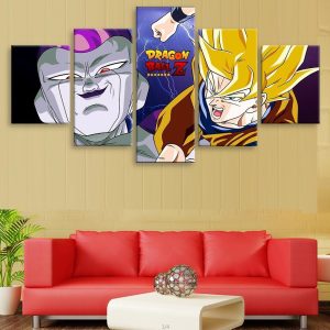 Seven Dragon Ball Figure 1 - Anime 5 Panel Canvas Art Wall Decor