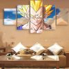 Seven Dragon Ball Figure 3 - Anime 5 Panel Canvas Art Wall Decor